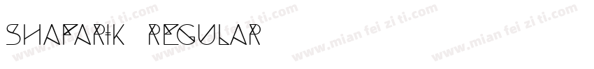 Shafarik Regular字体转换